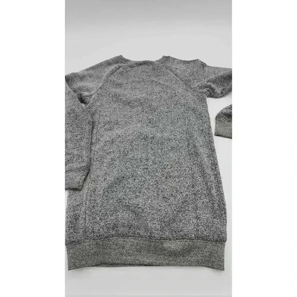 Converse Girl's Size S 8-10 Grey Long Sleeve Shirt Dress with Pockets
